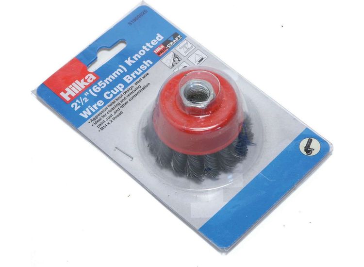Hilka 2 1/2" (65mm) M14 Knotted Cup Brush