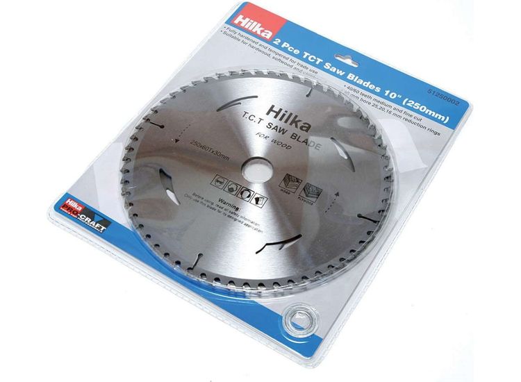 Hilka 2 pce 10" (250mm) TCT Saw Blades