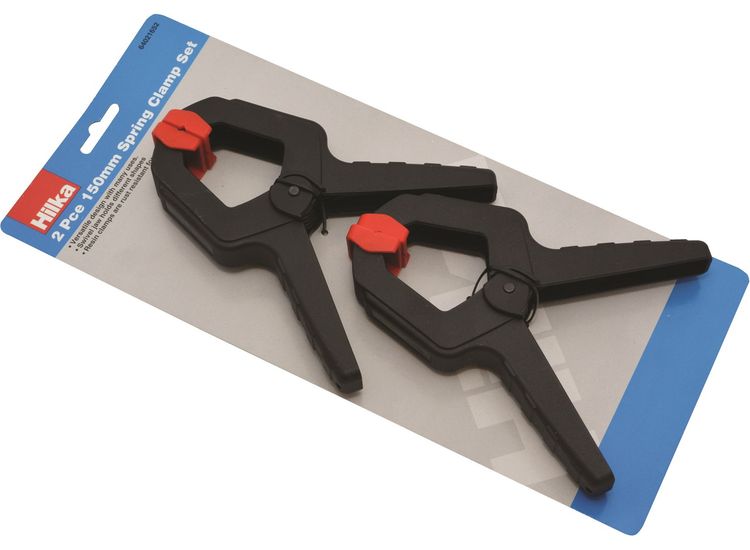 Hilka 2 pce 6" 150mm Spring Clamp Set
