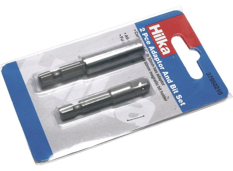 Hilka 2 pce Bit Holder and Adaptor