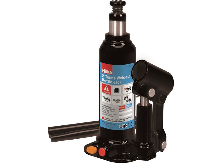 Hilka 2 Tonne 168 - 316mm Welded Bottle Jack in Case