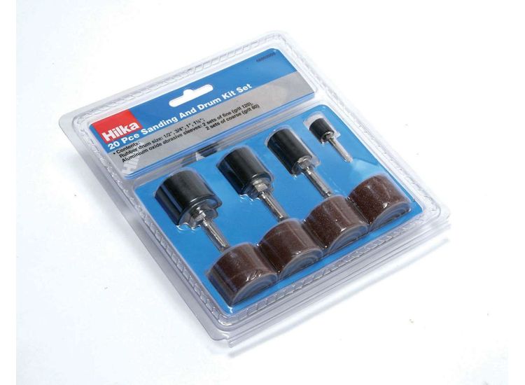 Hilka 20 pce Sanding &amp; Drum Kit Set