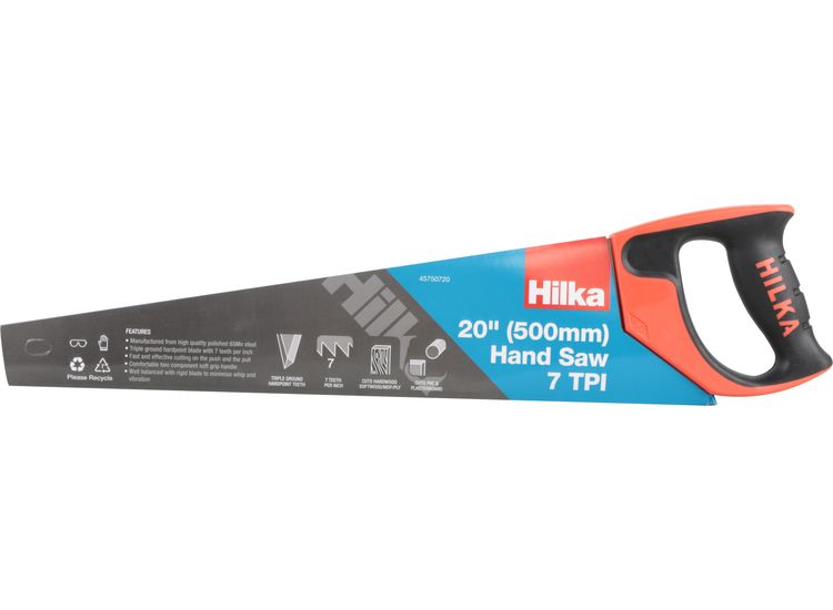 Hilka 20" (500mm) Handsaw 7TPI