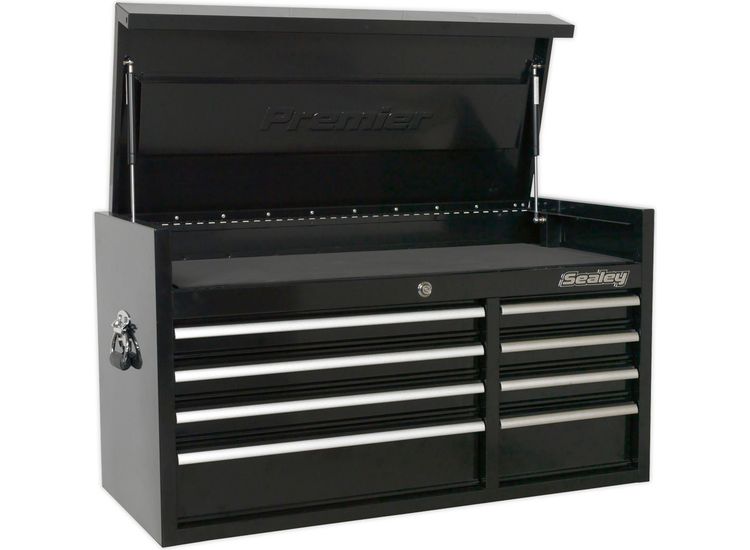Sealey PTB104008 Topchest 8 Drawer 1040mm Heavy-Duty Black