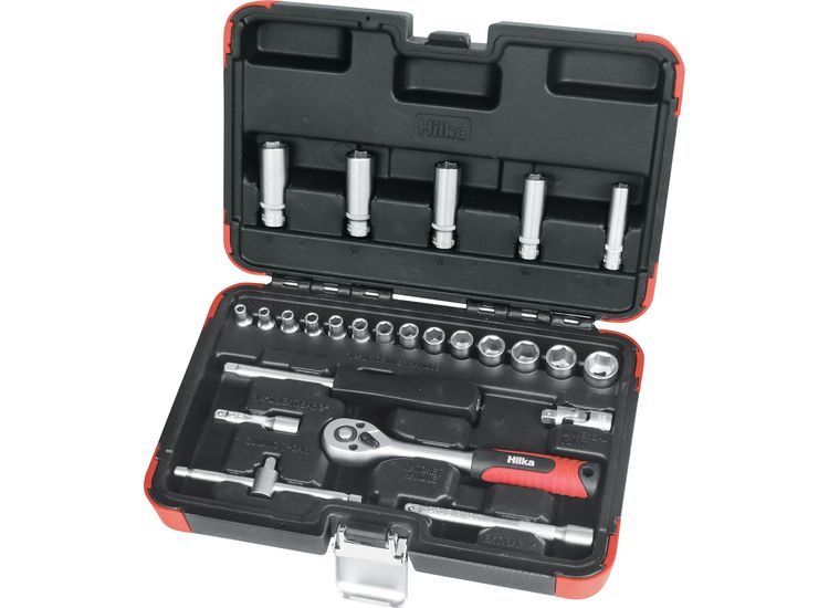 Hilka 25 pce 1/4" Drive Socket Set Metric