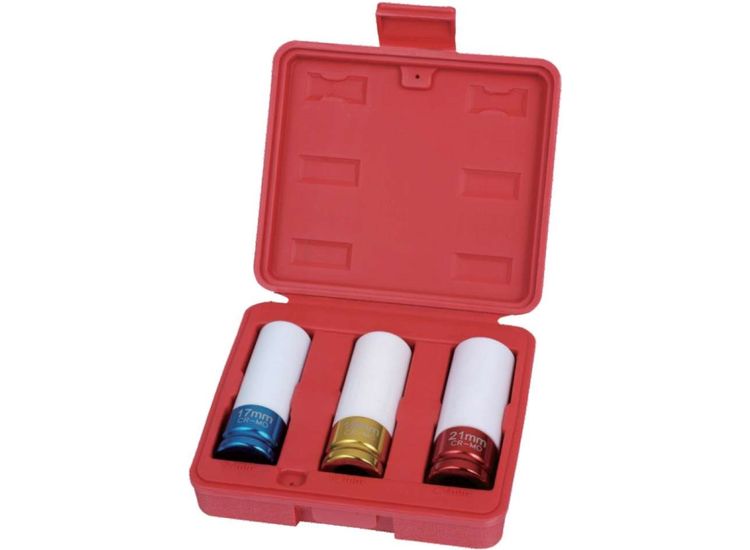 Hilka 3 pce 1/2" Drive Alloy Wheel Socket Set