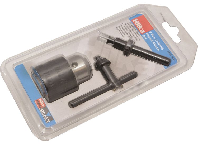 Hilka 3 pce 13mm Keyed Chuck Set
