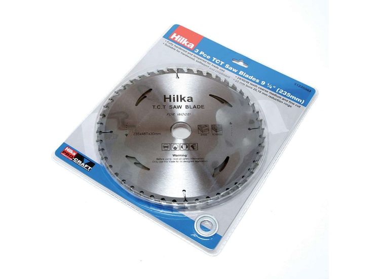 Hilka 3 pce 9 1/4" (235mm) TCT Saw Blades