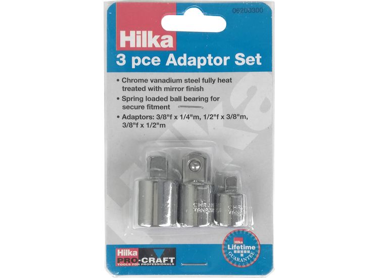 Hilka 3 pce Adaptor Set
