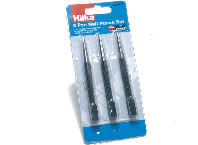 Hilka 3 pce Nail Punch Set
