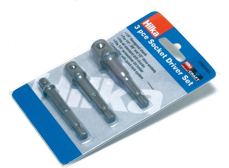 Hilka 3 pce Socket Adaptor