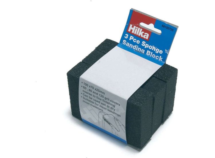 Hilka 3 pce Sponge Sanding Blocks