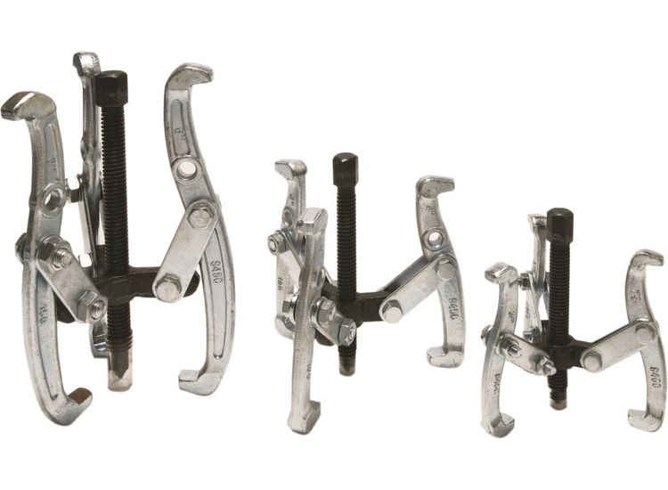 Hilka 3 pce Three Jaw Gear Pullers 3" 4" 6"