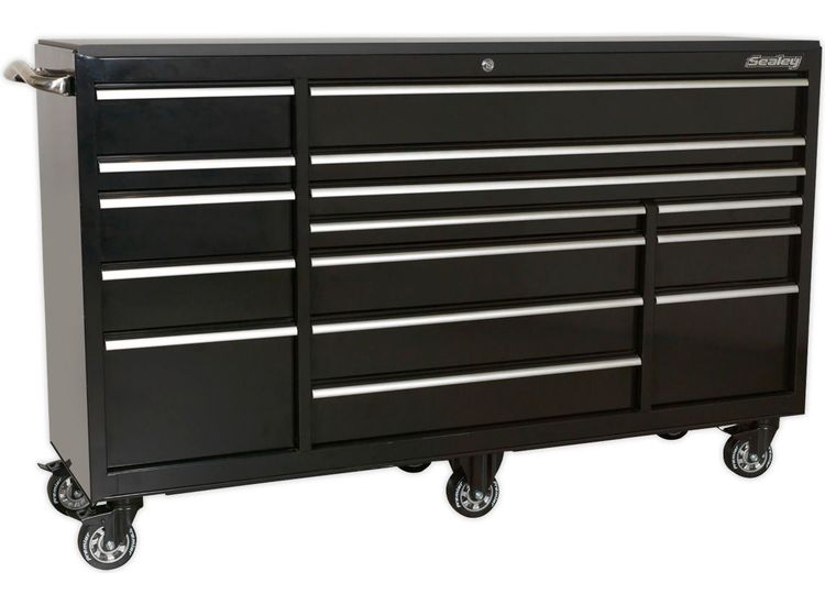 Sealey PTB183015 Rollcab 15 Drawer 1845mm Heavy-Duty Black