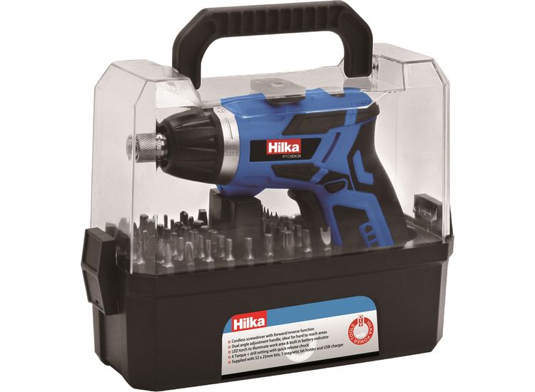 Hilka 3.6v Li-ion Cordless Screwdriver