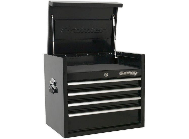 Sealey PTB66004 Topchest 4 Drawer 660mm Heavy-Duty Black