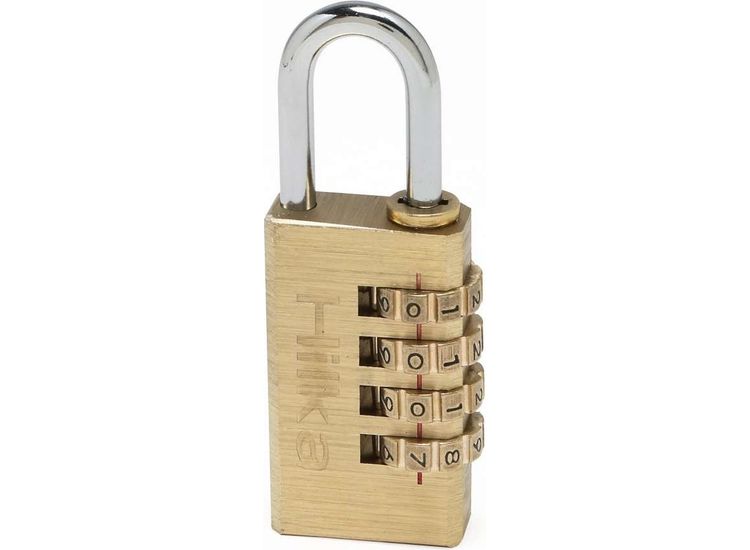 Hilka 30mm Brass Combination Padlock
