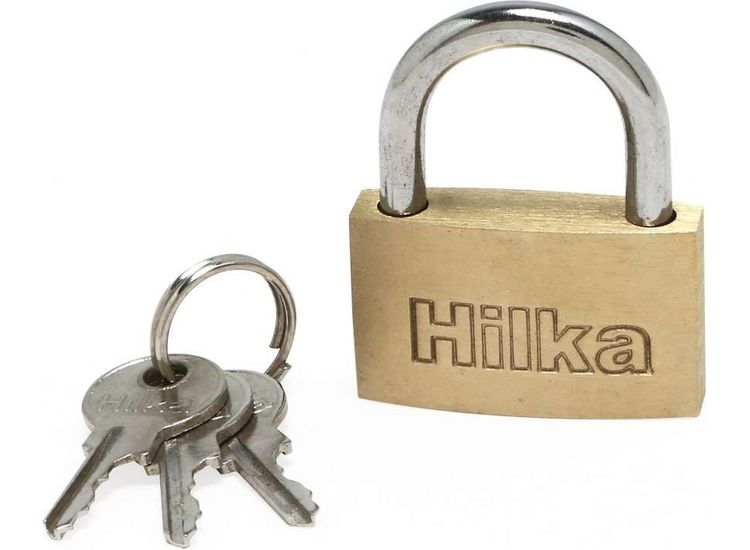 Hilka 30mm Slim Brass Padlock