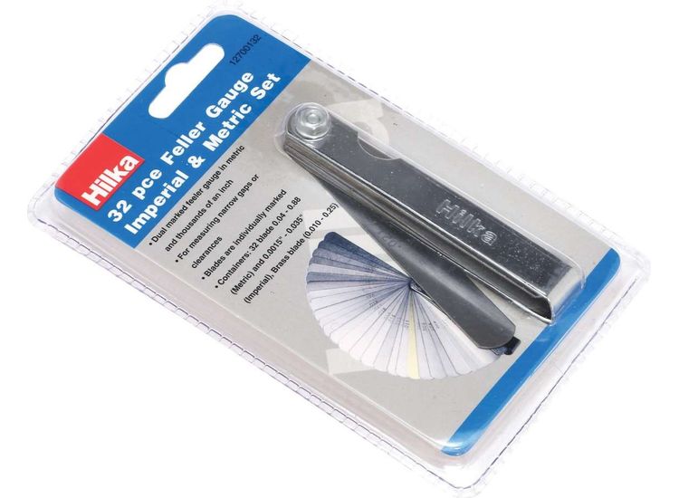 Hilka 32 Feeler Gauge Imperial &amp; Metric Set