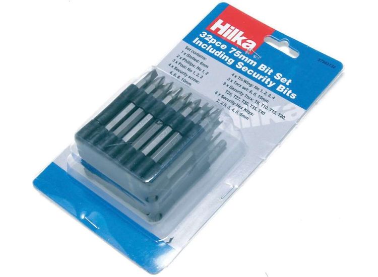 Hilka 32 pce Security Bit Set 75mm