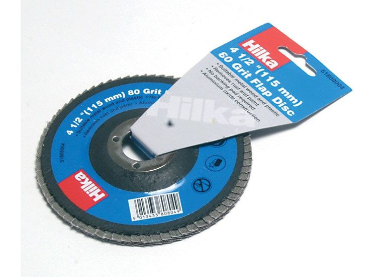 Hilka 4 1/2" (115mm) 60 Grit Flap Disc