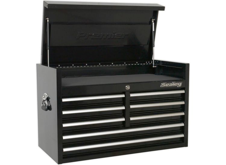 Sealey PTB91508 Topchest 8 Drawer 915mm Heavy-Duty Black