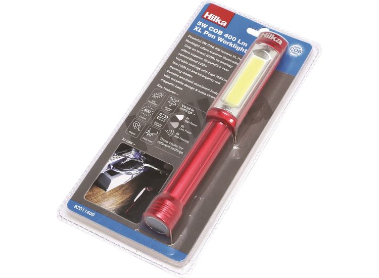 Hilka 4.5W COB 400L XL Pen Work Light with Batt