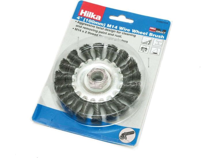 Hilka 4" (100mm) M14 Wire Wheel Brush