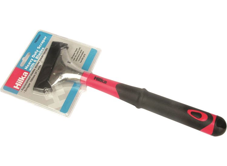 Hilka 4" Heavy Duty Scraper with 6 Blades