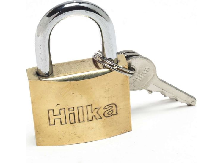 Hilka 40mm Heavy Duty Brass Padlock
