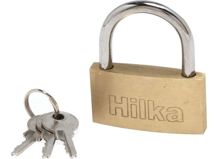 Hilka 40mm Slim Brass Padlock