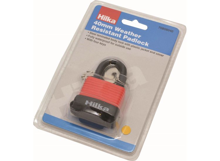 Hilka 40mm Weather Resistant Padlock