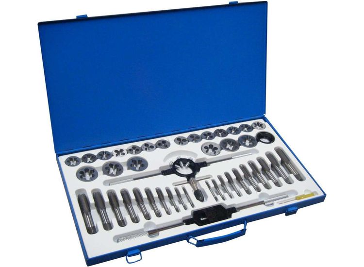 Hilka 45 pce Tungsten Steel Tap &amp; Die Set