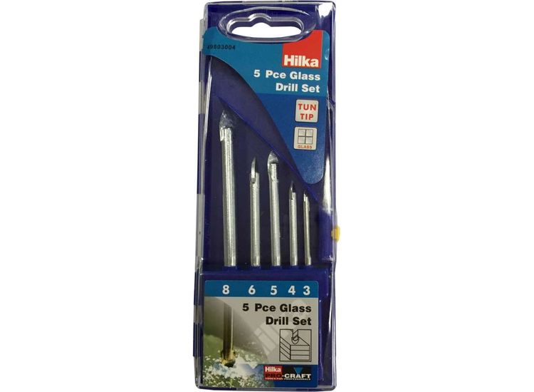 Hilka 5 pce Glass Drill Set