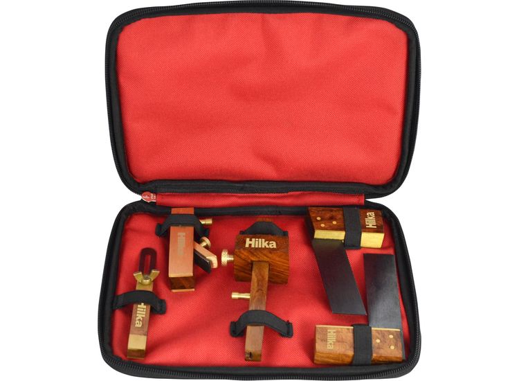 Hilka 5 pce Miniature Woodworking Tool Set in bag