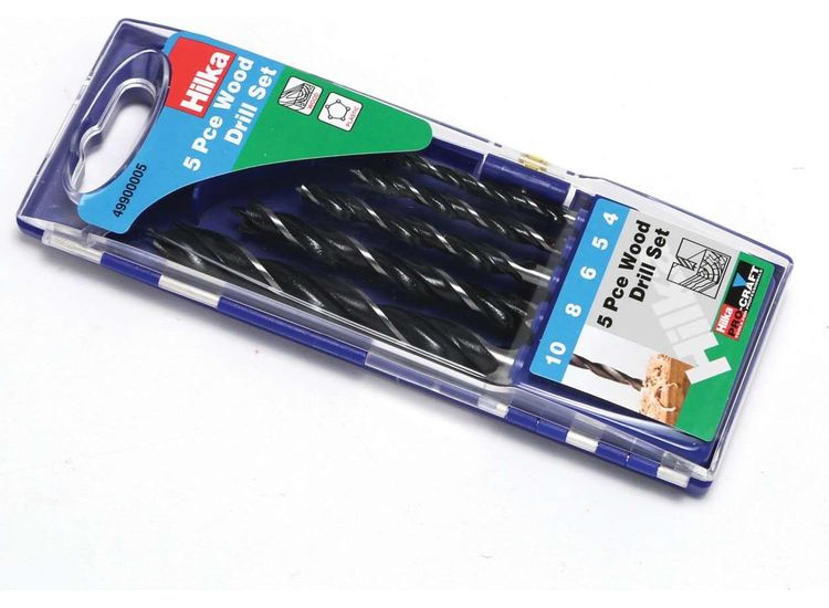 Hilka 5 pce Wood Boring Bit Set