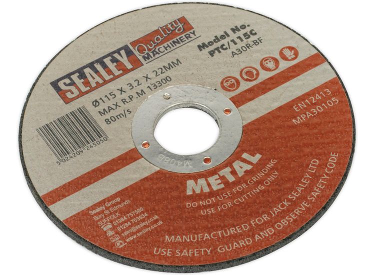 Sealey PTC/115C Cutting Disc &amp;#8709;115 x 3mm 22mm Bore