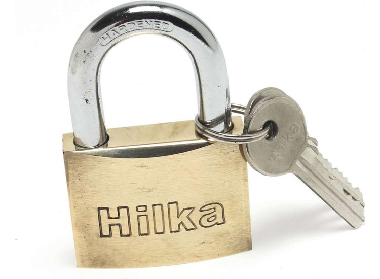 Hilka 50mm Heavy Duty Brass Padlock