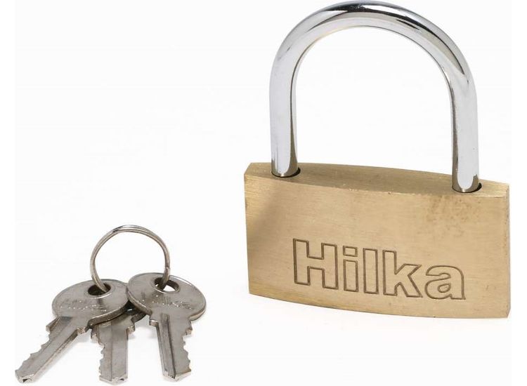 Hilka 50mm Slim Brass Padlock