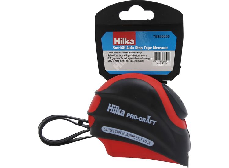 Hilka 5m/16ft Auto Stop Tape Measure