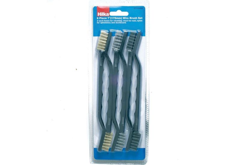 Hilka 6 pce 7" Cleaning Brush Set