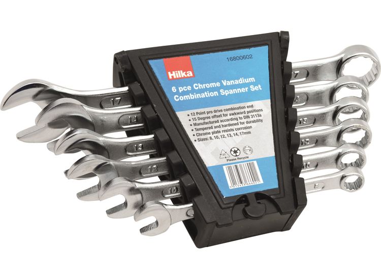 Hilka 6 pce Combination Spanner Metric