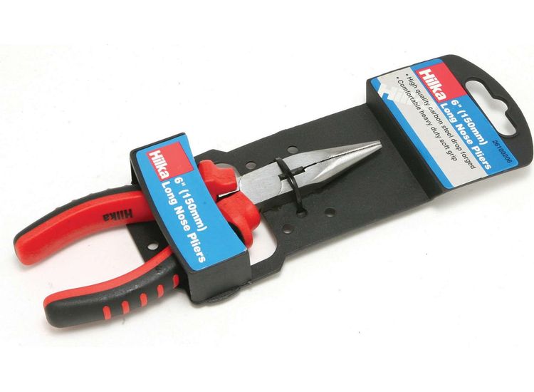 Hilka 6" (150mm) Longnose Pliers Soft Grip