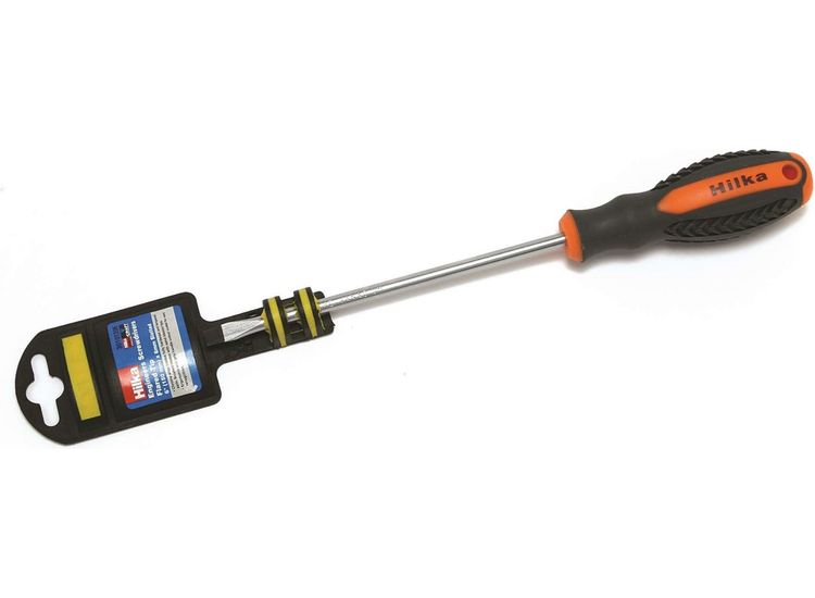 Hilka 6" x 6 mm Screwdriver Flared Tip Slotted