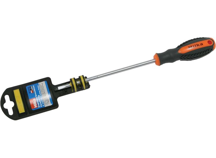 Hilka 6" x 8 mm Screwdriver Flared Tip Slotted