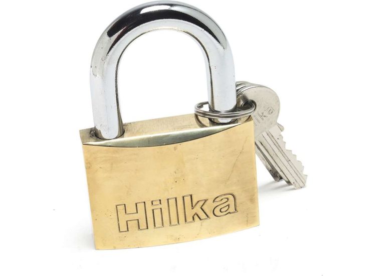 Hilka 60mm Heavy Duty Brass Padlock