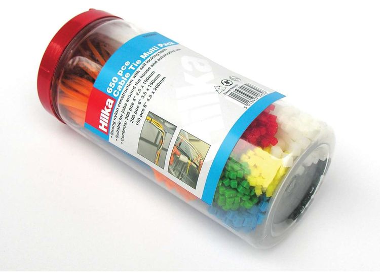 Hilka 650 pce Cable Tie Multi Pack