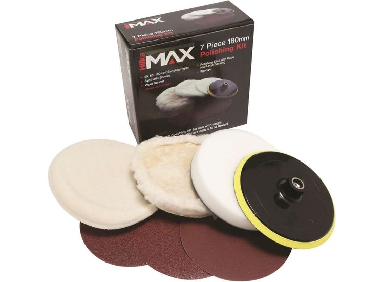 Hilka 7 pce 180mm Polishing Kit