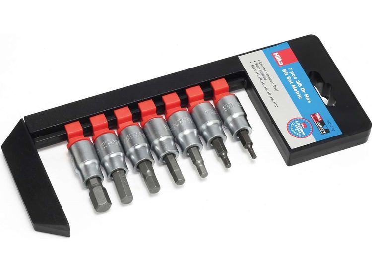 Hilka 7 pce 3/8" Drive Hex Bit Set Metric