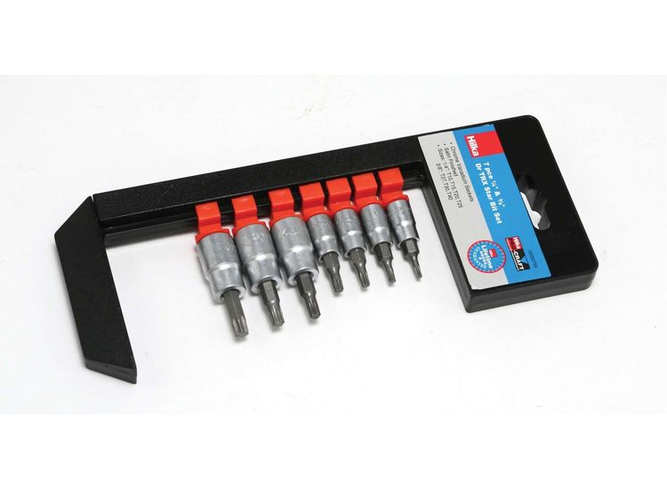 Hilka 7 pce 3/8" Drive TX Star Bit Set Metric